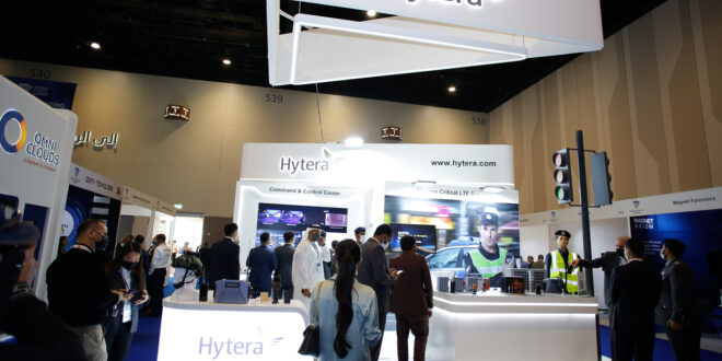 Hytera booth at World Police Summit crowd as usual